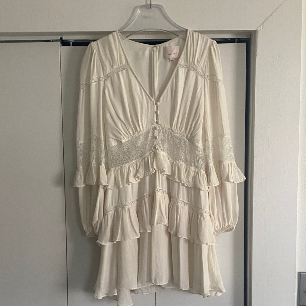 Cinq à Sept Cream Mini Dress